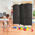3 Panel Folding Room Divider, Dark Mocha Privacy Screen K453