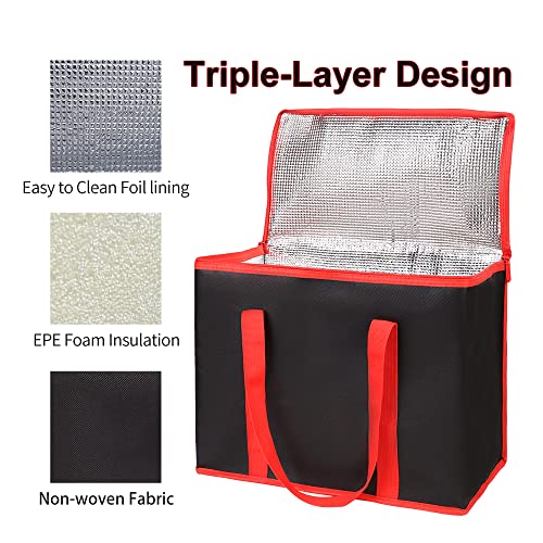 Insulated Food Delivery Bag Hot Cold Meal Carrier F1699