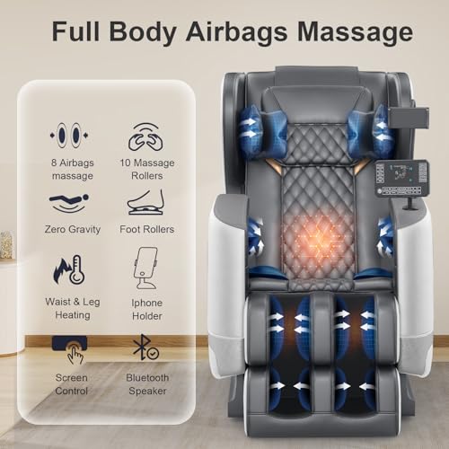 Zero Gravity Full Body Massage Chair with Heating and Foot Massage R685