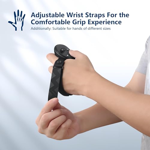 Controller Grips Cover with Battery Opening Cover and Knuckle Straps Protector H1506