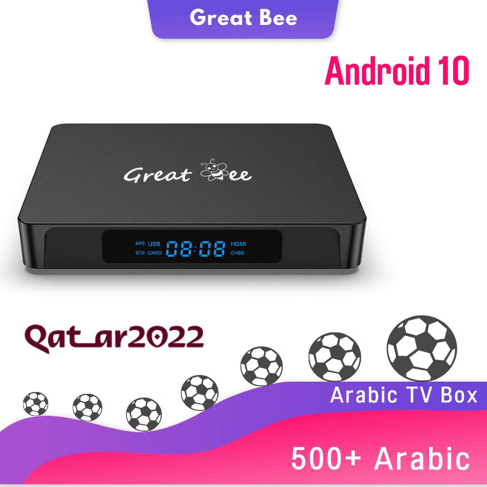 Arabic TV Box Android 10 Quad Core 4K Smart IP Television Receiver L22156