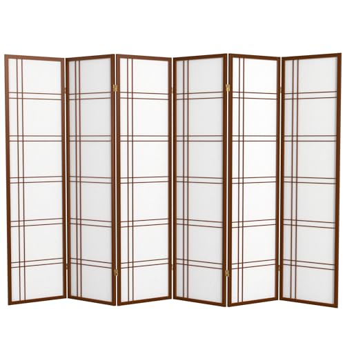 6 Panel Honey Room Divider D80902