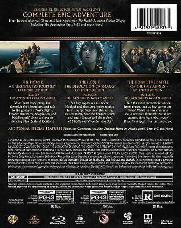 The Hobbit: Motion Picture Trilogy Extended Edition Blu-Ray A853626