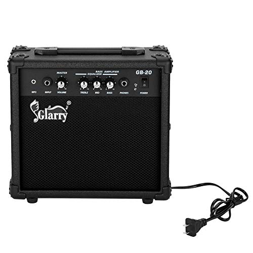 Electric Bass Combo Amp, 20W Portable Practice Amplifier with Headphone and MP3 Input R547100