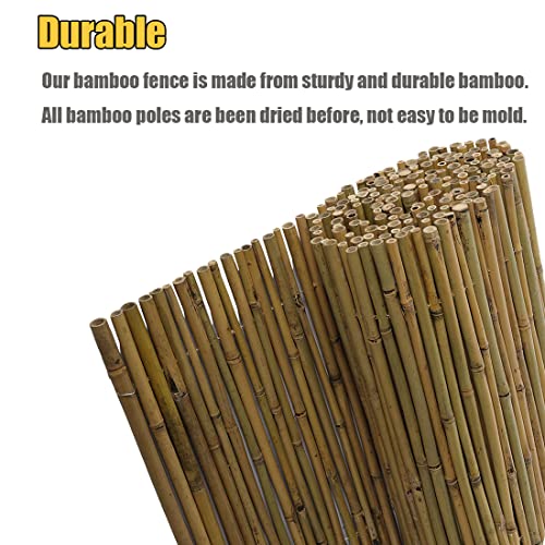 Bamboo Screen Fence Roll for Outdoor Garden Patio K7767