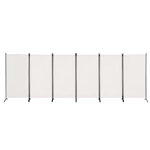 Room Divider, 6-Panel Folding Privacy Screen, Freestanding Partition G607