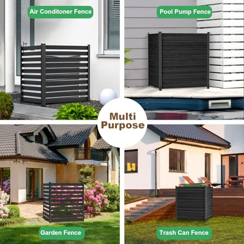 Air Conditioner Fence Panels 38"W x 42"H, 2 Panels with Metal Stakes K513