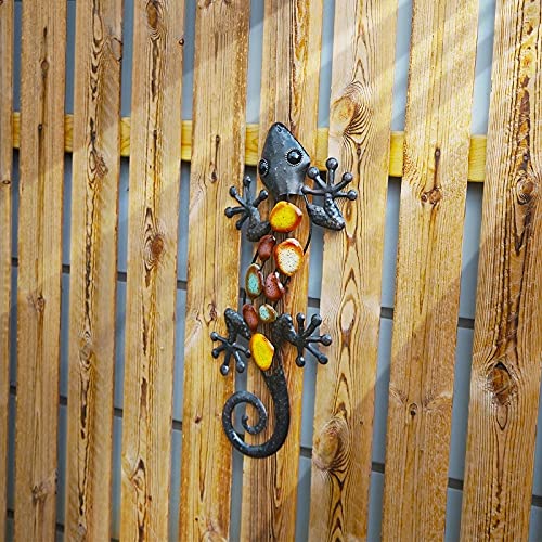 Metal Gecko Wall Decoration for Garden Outdoor C2333