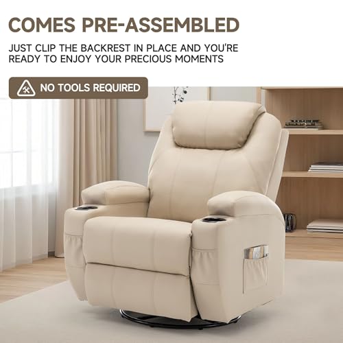 Rocking Recliner Chair with Massage and Heat for Adults H49678