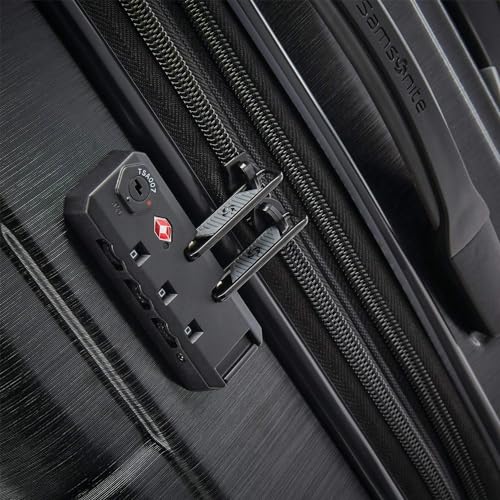 Hardside Expandable Carry-On Luggage with Spinner Wheels, Black, 20-Inch O253