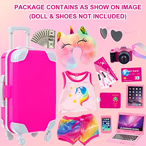 18 inch Doll Clothes and Travel Accessories Play Set Z87313