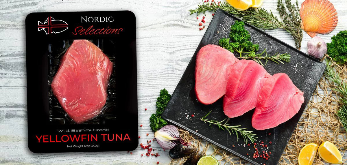 Wild Caught Yellowfin Tuna Steaks, 12oz Portion S323512