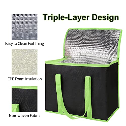 Insulated Food Delivery Bag Hot Cold Meal Carrier F1699