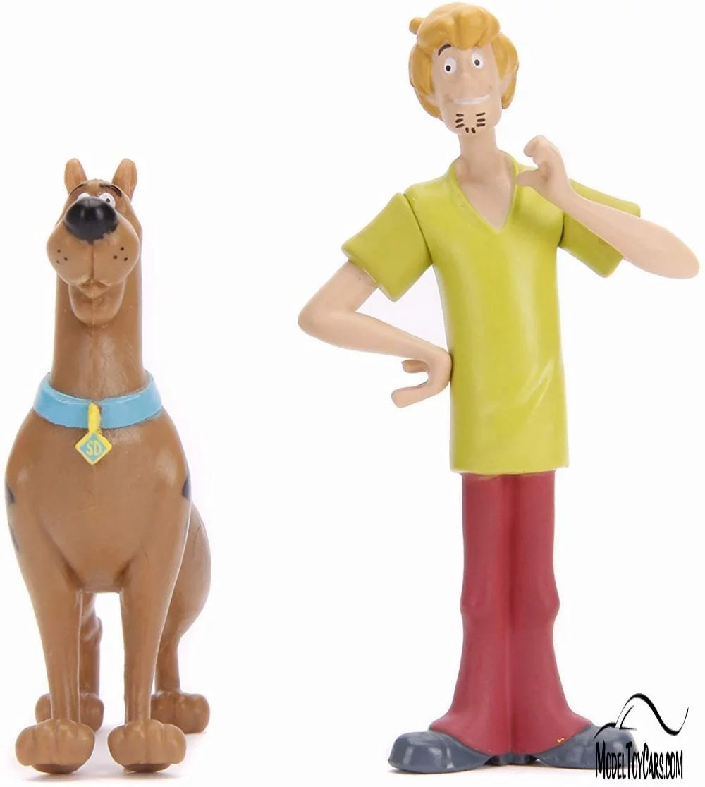 Scooby-Doo Mystery Machine with Shaggy and Scooby Figures, 1/24 Scale Diecast Toy Car C4205
