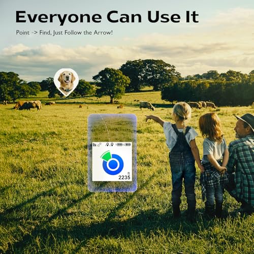 Outdoor GPS Dog Tracker for No-Signal Areas, Real-Time Pet Locator for Hiking and Camping W2444