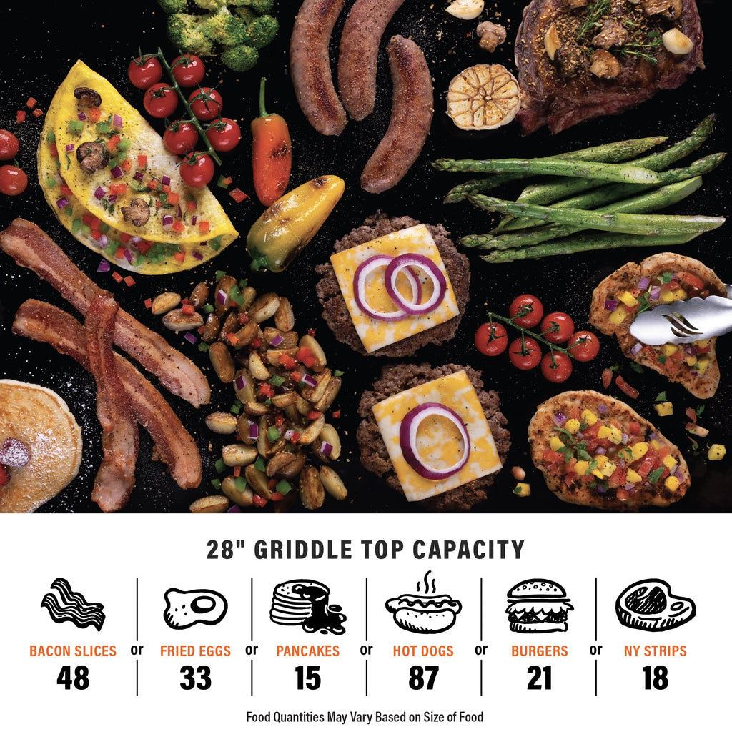 28" 2-Burner Propane Griddle with Omnivore Plate Z1719