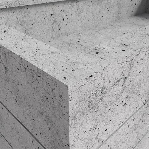Modern Fiberstone and Clay Rectangular Planter with Drainage Holes S1077