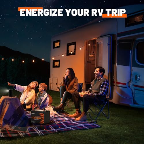 12V 100Ah Group 24 LiFePO4 Battery with 100A BMS, Deep Cycle for RV, Marine, Solar M985
