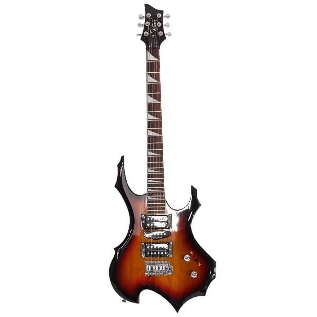 Flame Shaped Electric Guitar with 20W Amp and Accessories Y60461