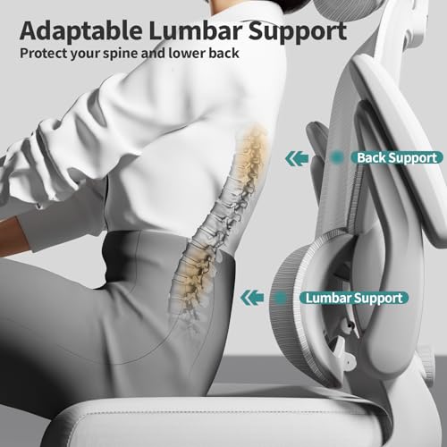 Ergonomic Mesh Office Chair with Wheels, High Back, 330 LBS Capacity A84765