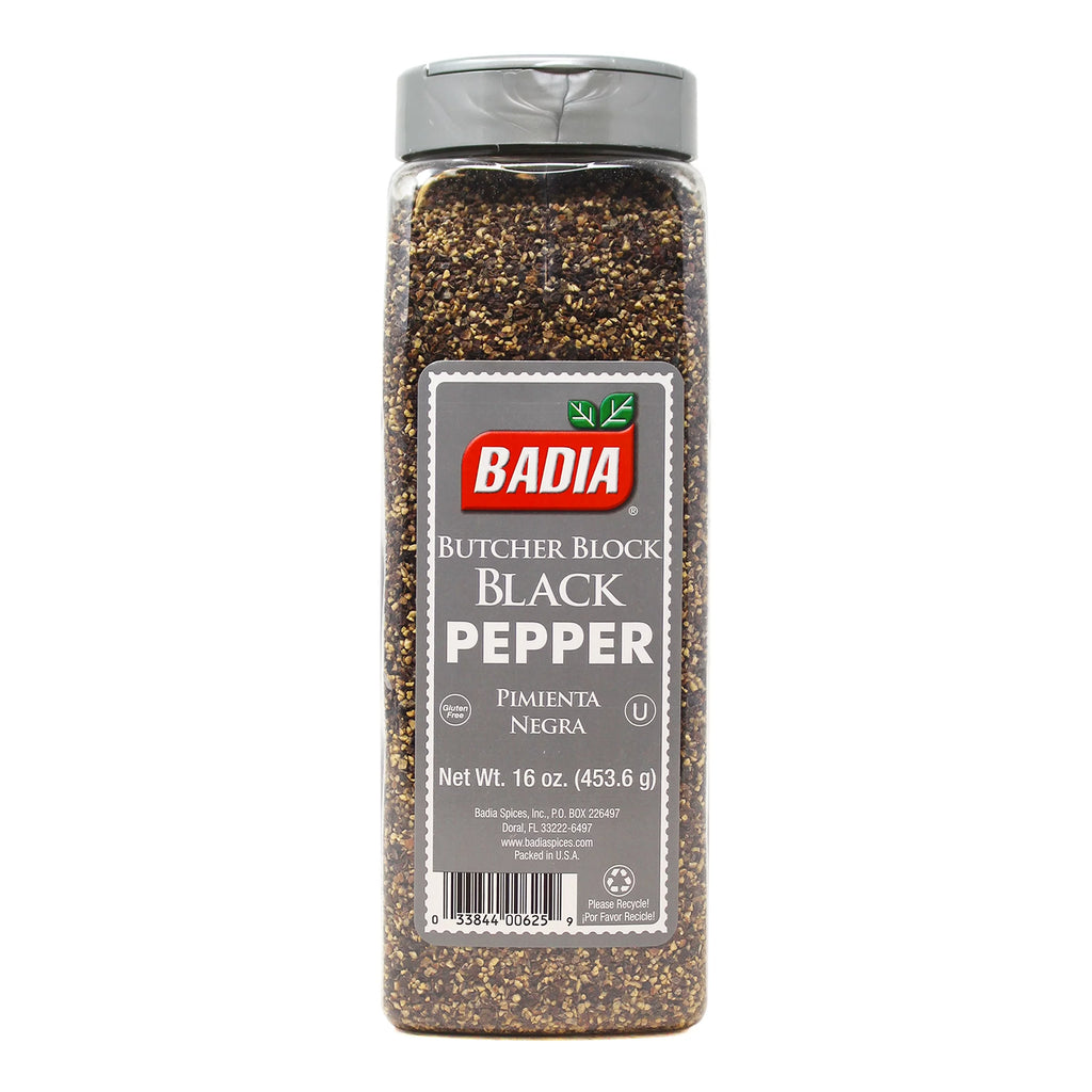 Badia Black Pepper Butcher Block, 16 oz