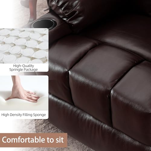 Swivel Recliner Chair with Massage and Heat, Fabric Upholstery, Lime Gray Y550941