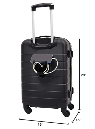 Smart Luggage Set with Cup Holder and USB Port, 20-Inch Carry-On D90568