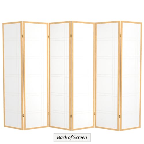 6 Panel Honey Room Divider D80902