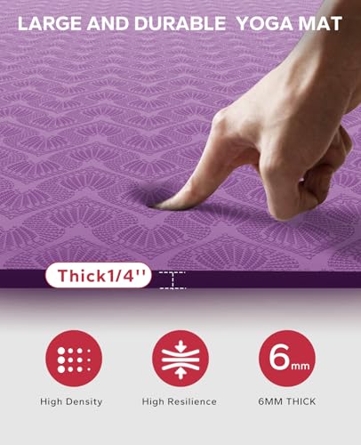 Extra Large Yoga Mat Non-Slip for Home Workouts B4152