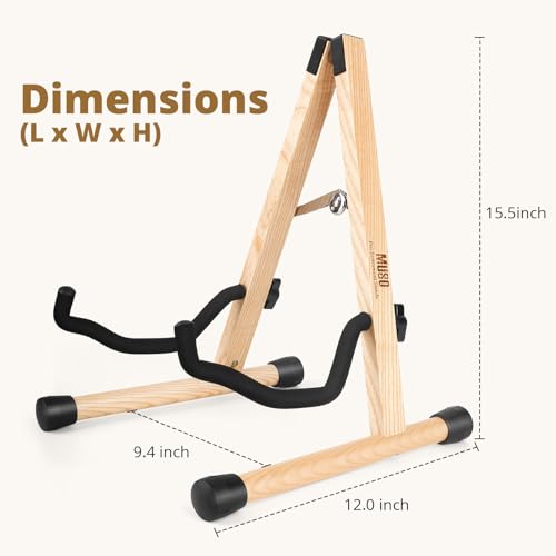 Wood Guitar Stand Foldable for Acoustic Electric Bass V5101