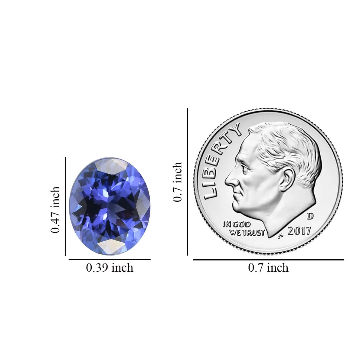 Tanzanite 12x10 mm Loose Gemstone December Birthstone L457465