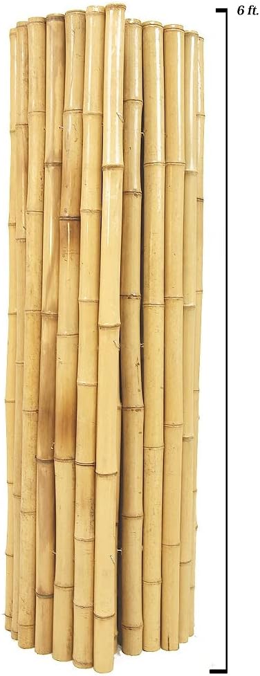 Natural Bamboo Fencing Decorative Rolled Fence Panel F419785