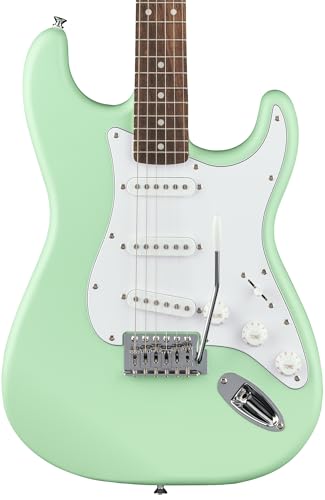 Stratocaster Electric Guitar Bundle with Amplifier, Gig Bag, Strap, Cable, Picks, and DVD F102