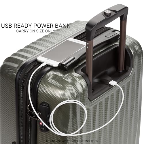 Expandable Hardside Luggage with Spinner Wheels and TSA Lock, Carry-On 19-Inch X51908