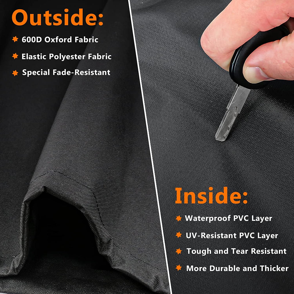 Grill Cover for Flat Top Grill and 4-Burner Griddle BBQ Cover Q720