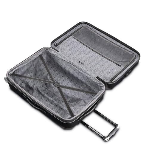 Hardside Expandable Carry-On Luggage with Spinner Wheels, Black, 20-Inch O253