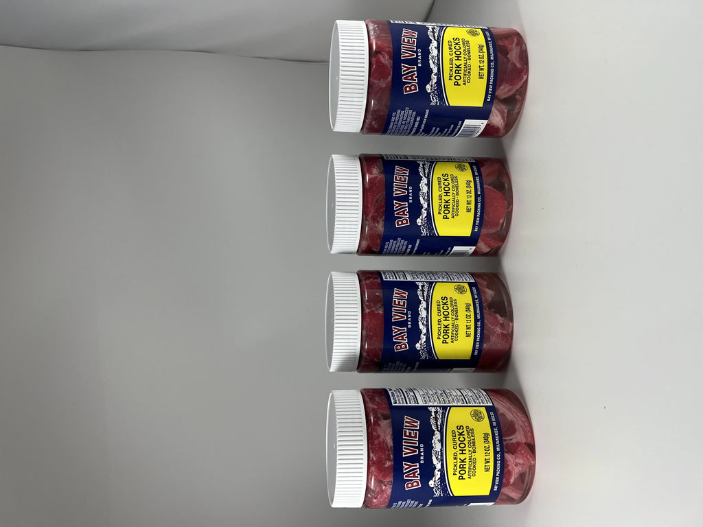 Gourmet Pickled Pork Ham Hocks Boneless 12oz (4 Jars) S757579