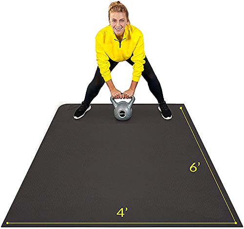 Large Exercise Mat for Home Workout 6 x 4 ft A926160