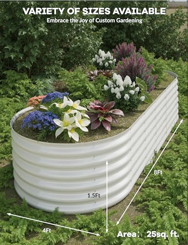 Galvanized Raised Garden Bed for Vegetables, Fruits and Flowers V33720