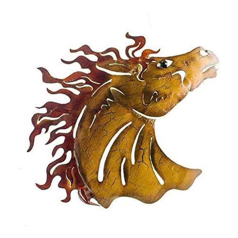 Painted Iron Horse Head Metal Wall Art K463