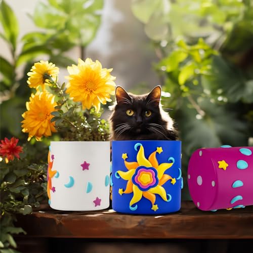 Colorful Planters with Drainage for Indoor Plants H32849