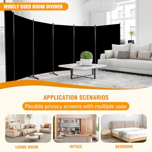 Room Divider Screen 3 Panel Folding Partition with Metal Frame, Grey N348