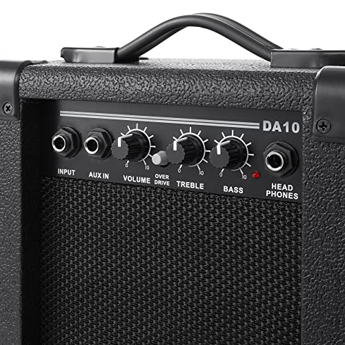 Electric Guitar with 10-Watt Amp, Black - Right Handed Beginner Kit C825707