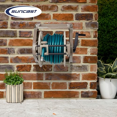 Wall Mount Water Hose Winder with Hand Crank for Garden and Outdoor Use Y137
