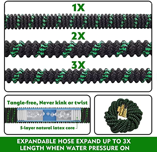 Expandable Garden Hose with Spray Nozzle B358879