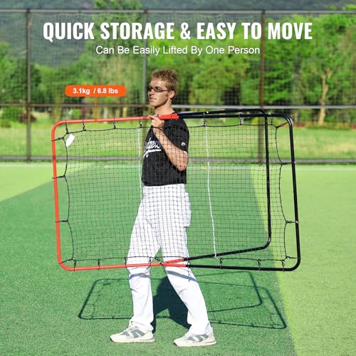 Baseball and Softball Rebounder Net with Pitching Target U4848