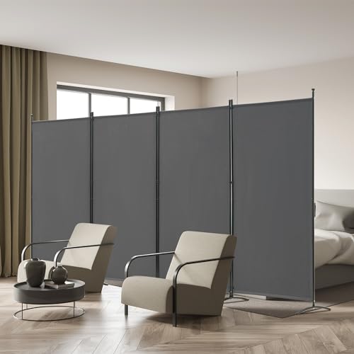 3 Panel Room Divider Folding Partition Privacy Screens, Freestanding Fabric Panel, 102" W x 71" H S7520