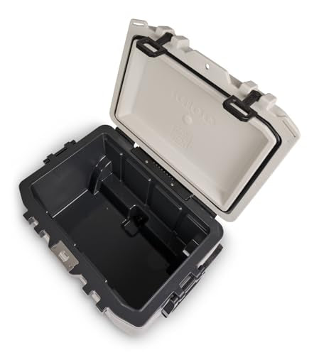 52Qt Wheeled Cooler, Insulated Hard Shell Ice Chest C327