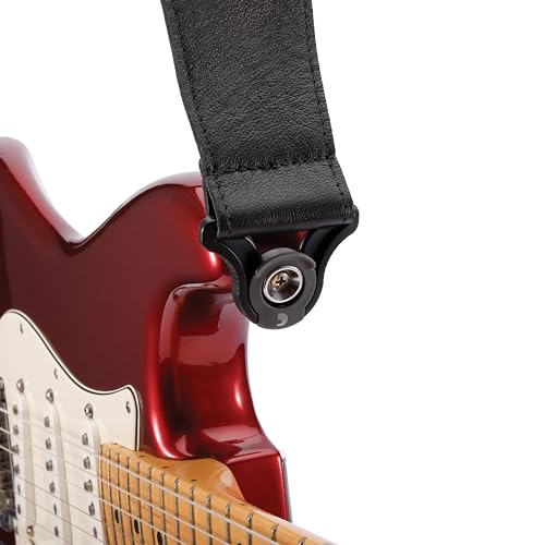 Auto Lock Guitar Strap - Leather - 2.5" Width - Brown G184143
