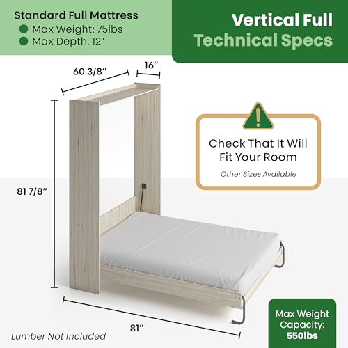 Queen Vertical Murphy Bed Hardware Kit with Bonus Tools B35325
